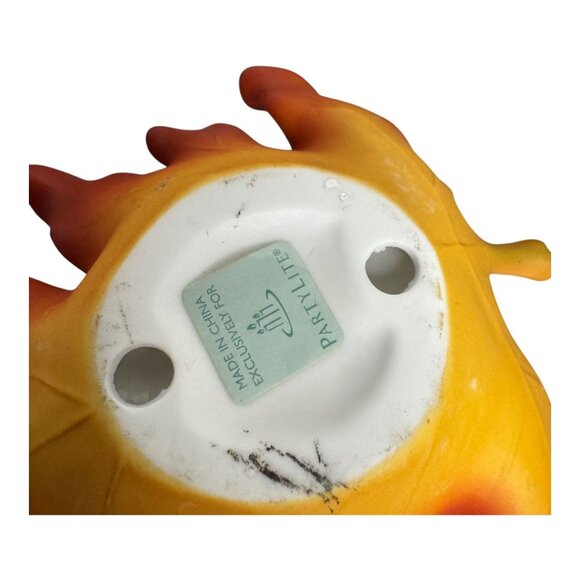 Partylite Whispering Leaves Tealight Trio Ceramic Candle Holders Autumn Colors - Picture 4 of 8